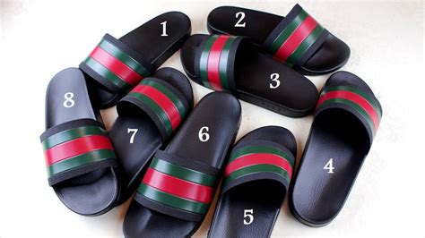 fake gucci sliders uk|how to authenticate Gucci slides.